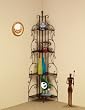 Four Tier Metal Etagere Shelf in Goldish Copper