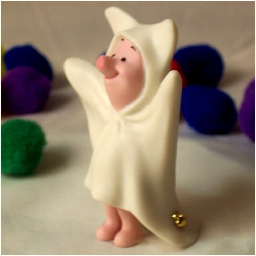Piglet Dressed up in Ghost Costume
