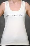 Love and Peace - Designer Organic Tank with Matching Ditty Bag by Change Begins With...