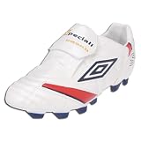 Umbro Speciali League Soccer Shoes (Wh Met/Red/Nv)
