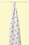 Aden & Anais Muslin Baby Wraps Mod About Baby Fish Cozy Swaddle Blanket Single