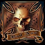 Bad Ass Skull Womens Scoop Neck T-Shirt