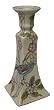 Asian candlesticks, Bird design - hand painted porcelain (pair)