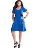 INC International Concepts Plus Size Dress, Cap Sleeve Draped