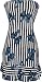 Strapless Jersey Striped Bow Print Ruffle Tube Mini Dress Sundress