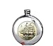 Hip Flask 6oz Pewter Scrimshaw Galleon Flask picture