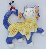 Whimsiclay Mara Cat Magnet