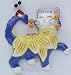 Whimsiclay Mara Cat Magnet