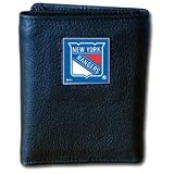NHL Trifold Leather Wallet in Tin - New York Rangers