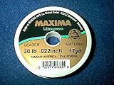 MAXIMA AMERICA (MLG30 ) Leader Material LEADER WHEEL GREEN 30LB 17YD