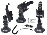 HAICOM Halter KFZ Halterung 360 grad drehbar für HTC Touch Diamond, T-Mobile MDA Compact 4 / IV, O2 XDA Diamond mit passenden KFZ Ladekabel