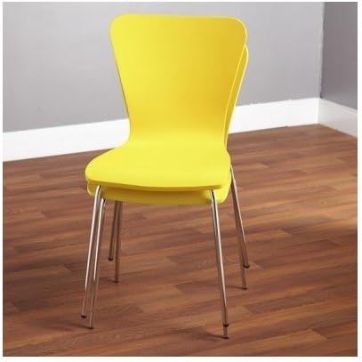 Modern Kitchen Table Dinning Chairs Red Yellow White Includes Scented Candle Tart (yellow)