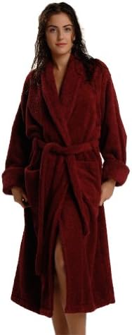 Thirsty Towels Turkish Cotton Luxury Bathrobe 2XL Wine/Ruby