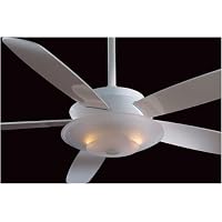 Minka-Aire Fans F598-WH 54 Airus Contemporary White Ceiling Fan w/ Light, Wall Ctrl and Blades
