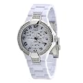 Guess Ladies Quartz Watch with White Dial Analogue Display and White Plastic or PU Strap W13564L1