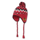 Chicago Blackhawks Tassle Knit Hat Size One Size