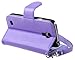 The Friendly Swede Basics - PU Leather Stand Wallet Case Cover for Samsung Galaxy SIV Mini S4 Mini i9190 / i9192 / i9195 / i9198 + Matching Stylus + Screen Protector + Cleaning Cloth (Purple)