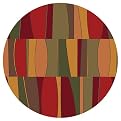 Sinclair Rug- Tapestry Red(7'7" Round)