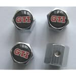 VW Volkswagen GTI Anti-theft CAR Wheel Tire Valve Stem Caps