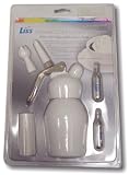 Liss 1/2 Pint Dessert Chef – White with Stainless Steel