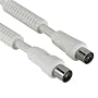 Hama Antennen-Kabel mit Ferritkernen 90 dB 10 m wei�
