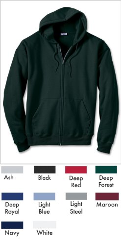 Hanes Men's ComfortBlend Full-Zip Hood 7.8 oz