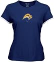 Buffalo Sabres Women's Frosted Logo Cap Sleeve Layered Tissue Tee