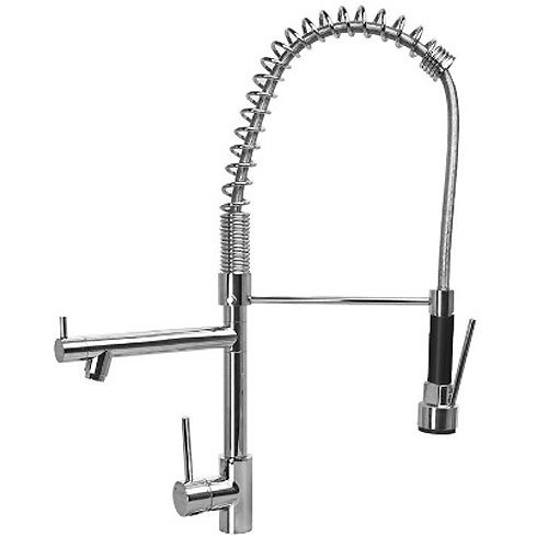 Best Designer Habitat Chrome Single Handle Pull Out Spray Kitchen Sink