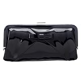 Target Patent Mini Bow Clutch - Black