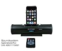 Soundsystem Apple Iphone iPod Touch 2G 3G, 3GS Classic... Farbe Schwarz. Im Batteriebetieb 6 Stunden Playback. Micro Hifi stereo Dockingstation Audiosystem Anlage mit Fernbedienung & Lautsprecher 2 x 3 Watt