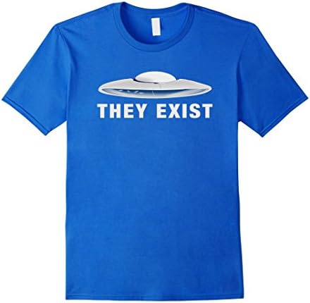 Men's UFO They Exist Shirt [Person of Interest] 2XL Royal Blue