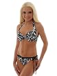 Tommy Bahama Full Coverage Halter Top SwimSuit String Bottoms 2 Piece Set Damask Sizes 34B or 38C Large bottoms