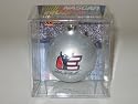 Dale Earnhardt Sr Legend E Daytona Win Pose Silver Ball Christmas Ornament