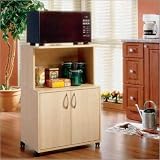 Microwave Cart in Natural Maple - Delissio Collection Nexera 599