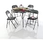Ace Trading - Yu Shan Tw Hd2001"living Accents" "5-piece" Card Table Set