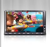 XTRONS TD714 - 7 Digital touchscreen bluetooth TV USB SD RDS Ipod control Steering wheel control car opening logo car DVD player