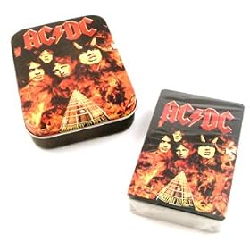 AC/DC Playing cards in tin