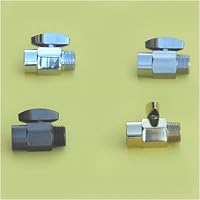 100% Shower Head Shut Off Valve - Solid Brass - Chrome Finish