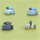 100% Shower Head Shut Off Valve - Solid Brass - Chrome Finish