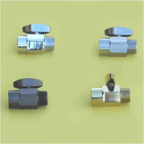 100% Shower Head Shut Off Valve - Solid Brass - Chrome Finish
