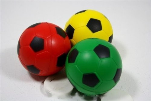 4 Stück XXL EVA Soft Fussball, Fußball, Fanartikel, Wasserball, Strandball, Garten, Camping, WM 2010, Afrika