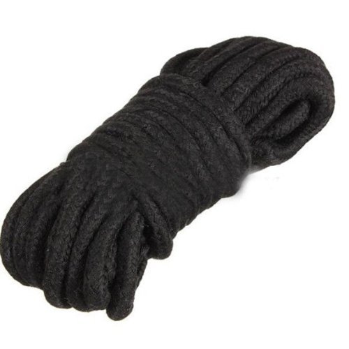 Ushoppingcart High Quality 10m Soft Bondage Rope Strap Restraints Adult Fantasy Sexy Toy (Black)