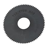 uxcell　スリットソー　丸ノコ用チップソー　HSS　72T　ブラック　円形　1個