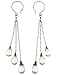 Nashelle Designs Decadent 3 Drop Earring, Color Silver