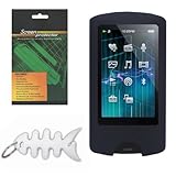 Black Silicone Skin Case + LCD Screen Protector + Fishbone Keychain for Sony A Series (NWZ-A864, NWZ-A865) WalkmanĂ‚® Video MP3 Player