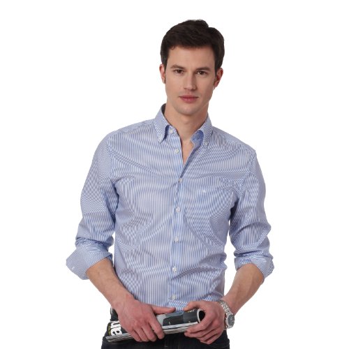 Seidensticker Herren Hemd/ Business 2572, Gr. 43 CM (XL), Mehrfarbig (18 Streifen blau wei Preisvergleich