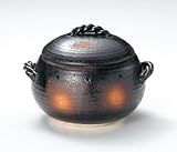 石焼きいも鍋 いも丸　（大） 天然石500g付　【四日市ばん古焼 鍋】