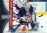 Rick DiPietro Autographed/Hand Signed Hockey Card (New York Islanders) 2005 UD Power Play #59