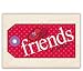 Inkadinkado Mounted Stamp RED HAT SOCIETY FRIENDS & SISTERS TAG For Scrapbooking, Card Making & Craf