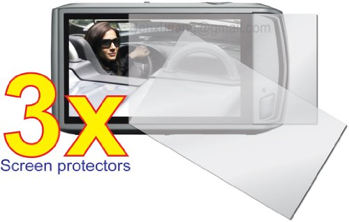 3x Canon PowerShot ELPH 500 HS (Not ELPH 310) / Canon IXUS 310 HS Digital Camera Premium Clear LCD Screen Protector Cover Guard Shield Film Kit, No cutting is required! Perfect fit with satisfaction guaranteed!